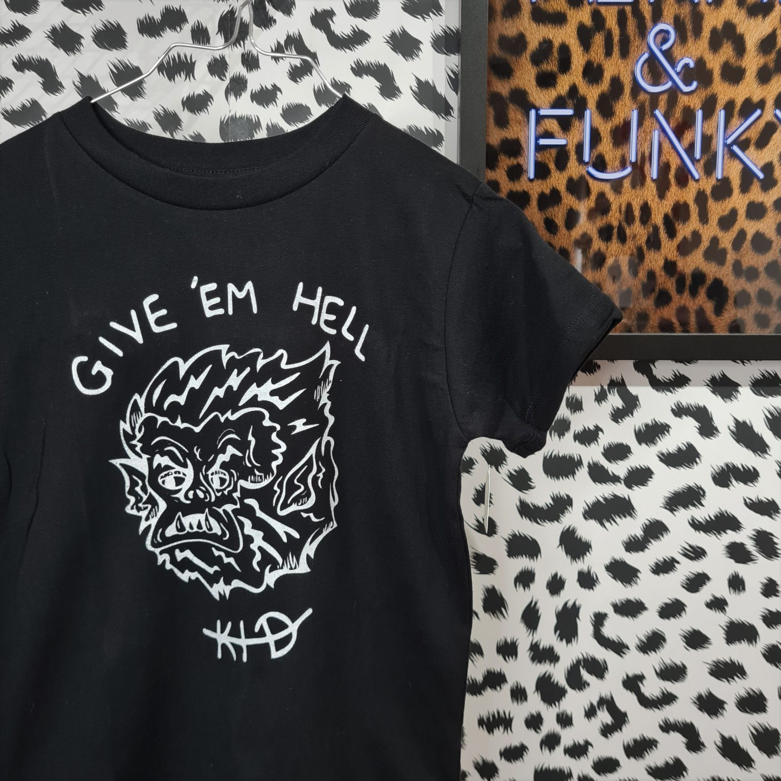 Give Em Hell T-Shirt - Feral & Funky Kids Co