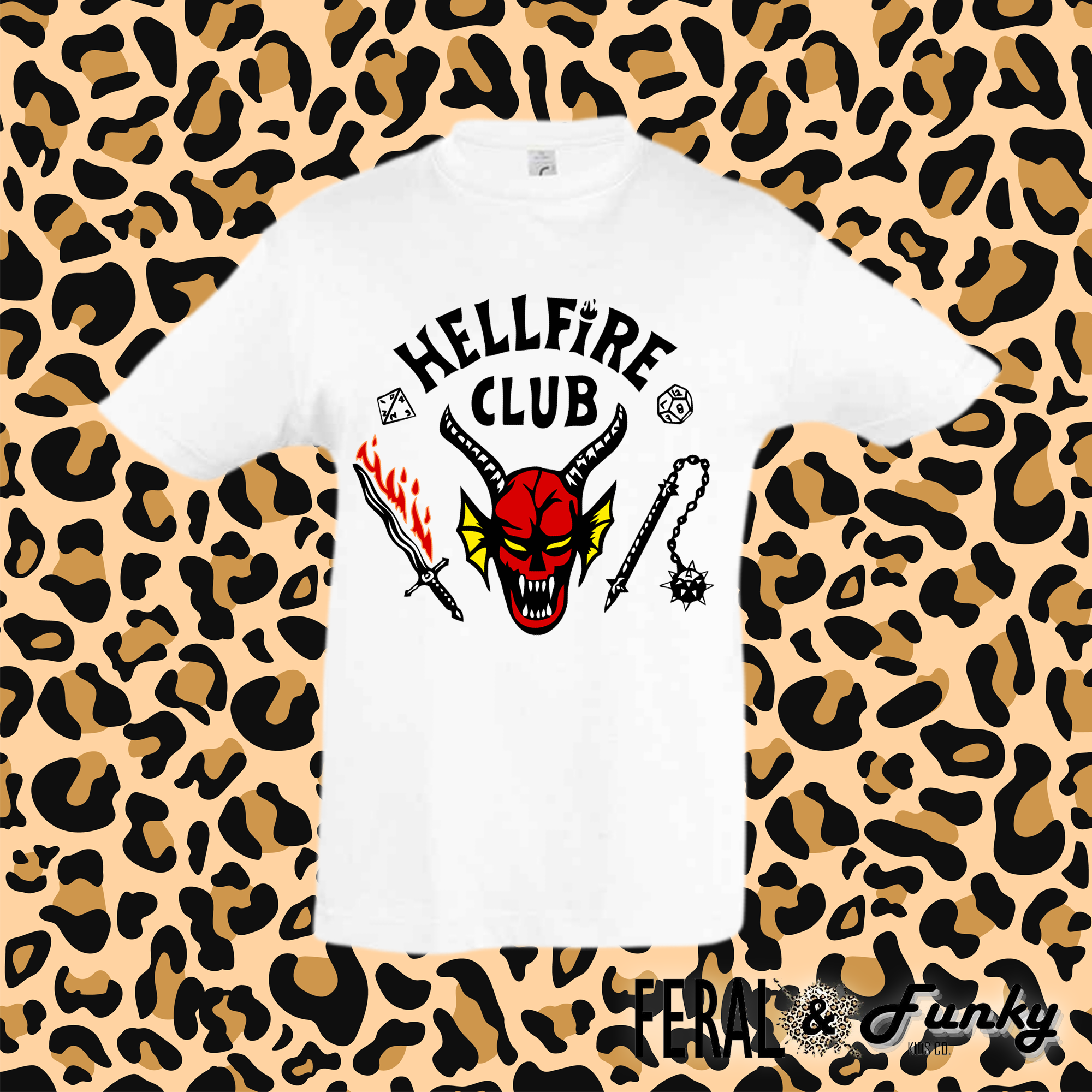 Stranger Things Hellfire Club T-Shirt - Feral & Funky Kids Co